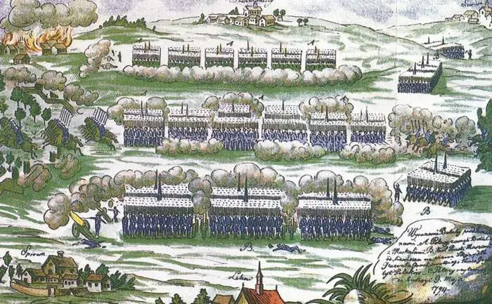 Przebieg Powstania Kościuszkowskiego i najważniejszej bitwy dla jego wyniku - Bitwy pod Szczekocinami na rysunku Michała Stachowica