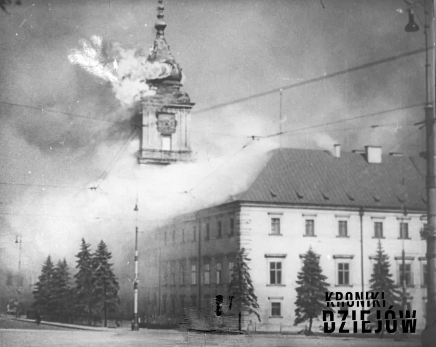 Zamek Królewski w płomieniach