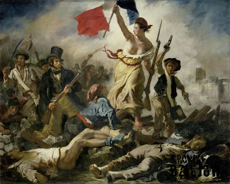 Zdobycie Bastylii to pierwszy krok w Rewolucji Francuskiej - Wolność wiodąca lud na barykady Eugene Delacroix
