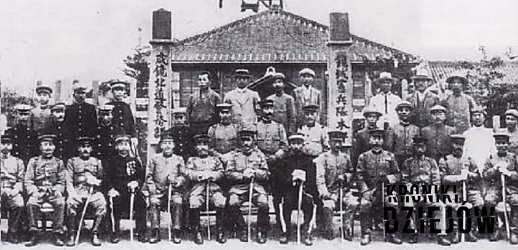 Kempeitai japońska żandarmeria wojskowa nie cieszyła się dobrą sławą - na fotografii żołnierze po zdobyciu Korei na początku XX wieku