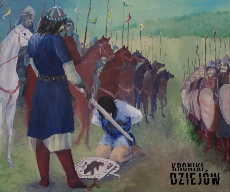 Bitwa pod Cedynią to ważne wydarzenie w dziejach narodu Polskiego, została upamiętniona na obrazie Andrzeja Grabowksiego Bitwa pod Cedynią 972 r.