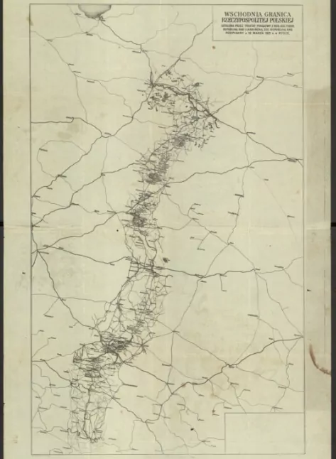 Traktat ryski 1921, wschodnia granica Polski