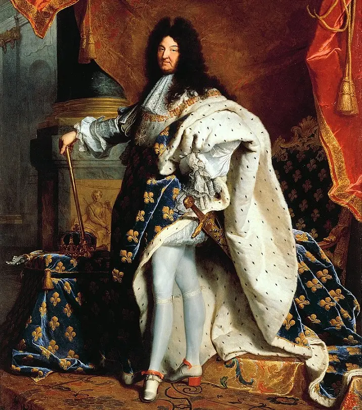 10 najważniejszych osób w historii politycznej świata - Ludwik XIV król i władca absolutny Francji na obrzie Hyacinthe Rigaud