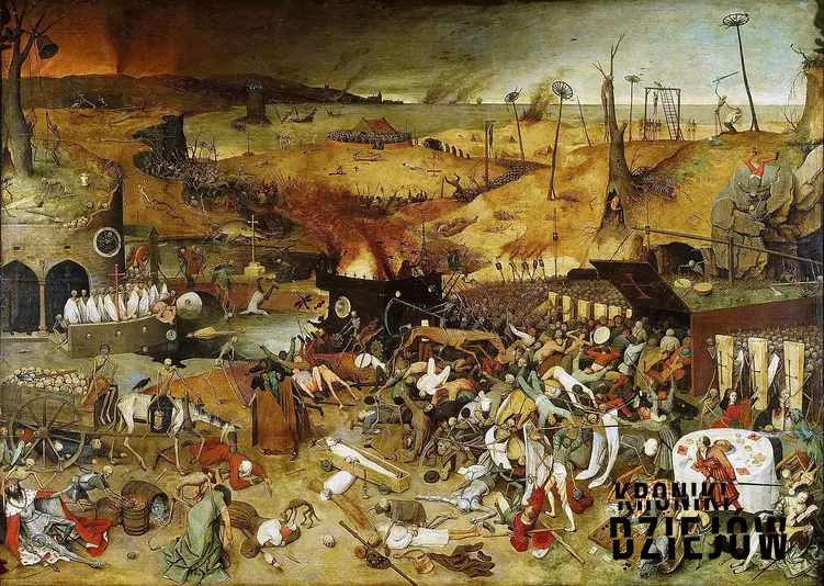 Czarna śmierć, jedna z największych epidemii na świecie, na obrazie Tryumf śmierci Petera Breugla