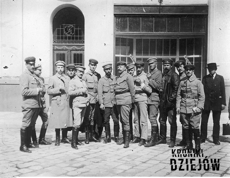 Związek Walki Czynnej, czyli Organizacja Bojowa Polskiej Partii Robotniczej na początku XX wieku - fotografia z 1914 r.