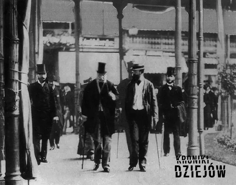 Wilhelm I Hochenzollern spacerujący po mieście Ems, a także tak zwana depesza emska do Bismarcka, a także najważniejsze informacje