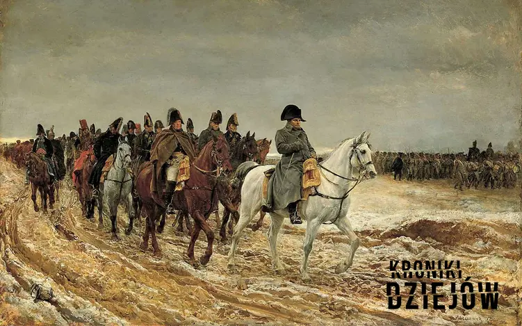 Rok 1814 na obrazie Jeana Meissoniera, czyli przedstawienie Napoleona wracającego z wyprawy na Rosję, a także informacje o koalicjach antyfracuskich