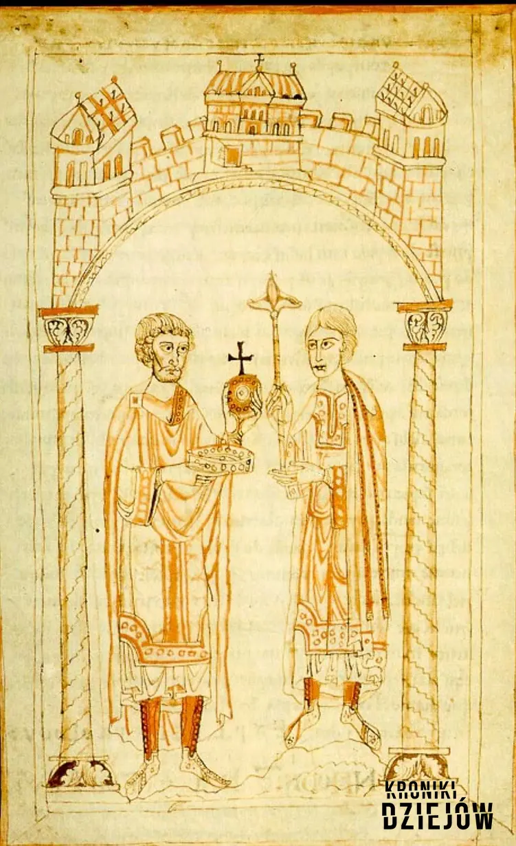 Henryk V na rycinie z Kroniki Ekharta von Aura, a także strony konfliktu, przebieg bitwy, skutki i przyczyny