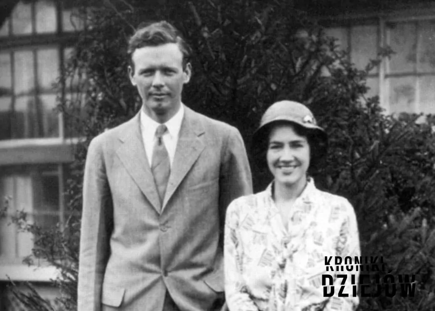 Charles Lindbergh z żoną Anne