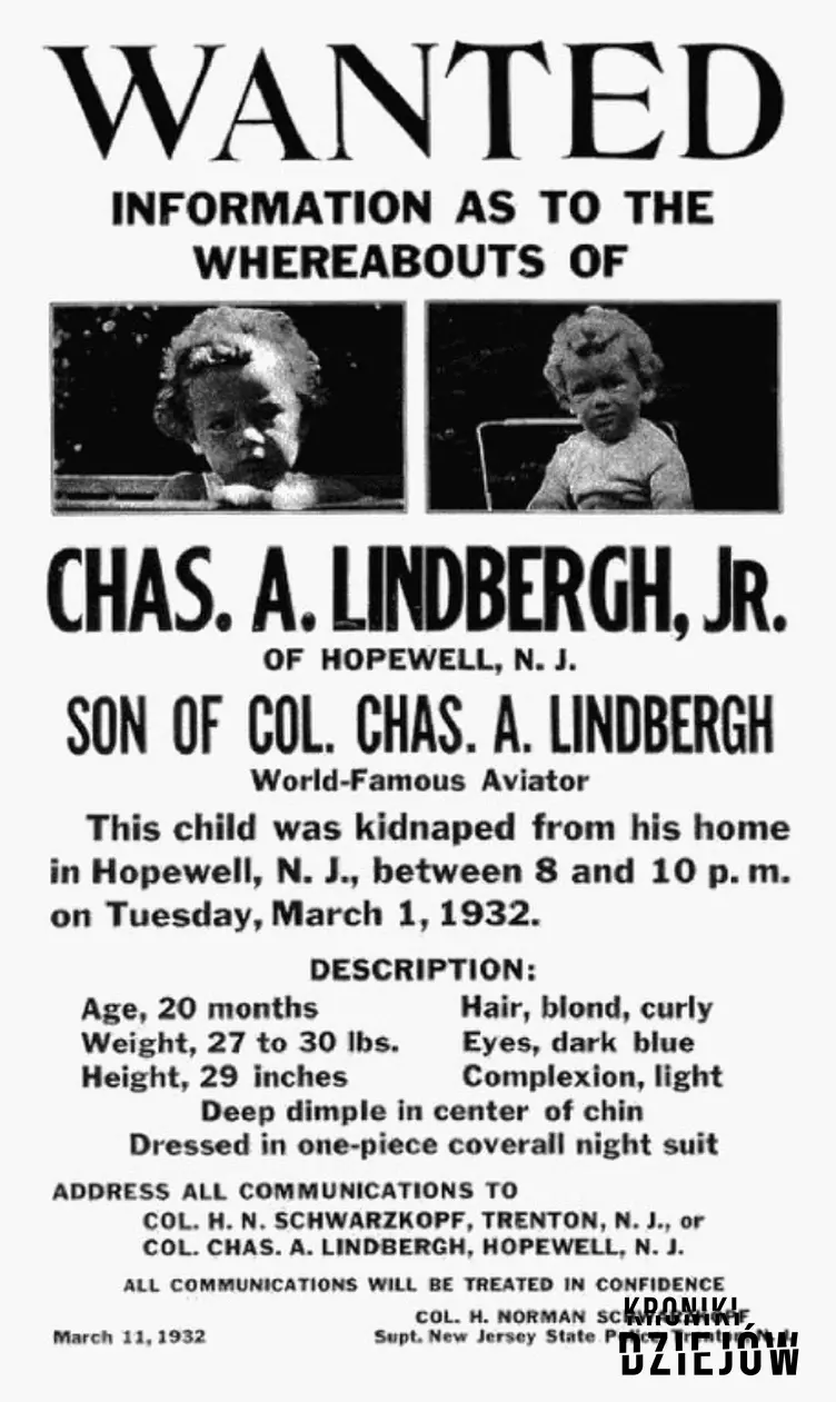 Charles Lindbergh Junior, czyli porwanie dziecka, zdarzenia, śledztwo oraz przebieg wydarzeń, okup