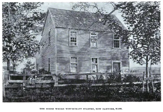 Plebania w wiosce Salem, sfotografowana pod koniec XIX wieku.