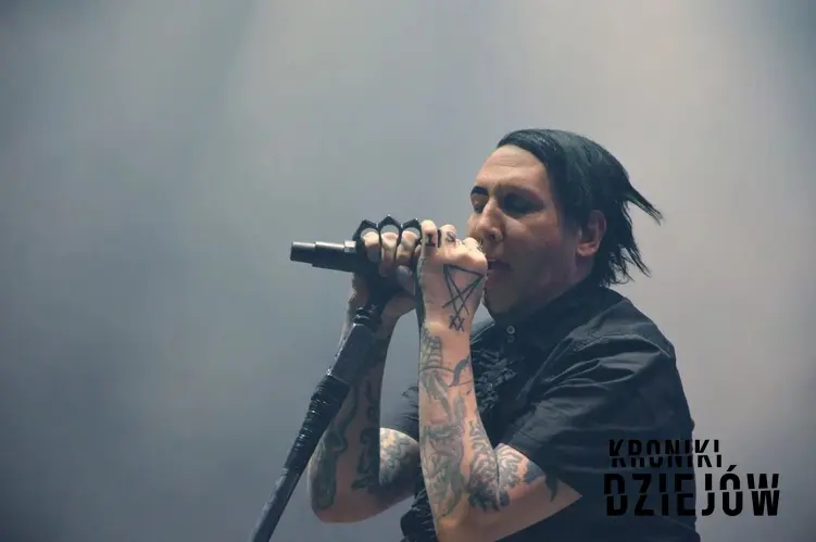 Malilyn Manson podczas koncertu w Warszawie w 2018 roku