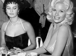 Sophia Loren i dekolt Jayne Mansfield