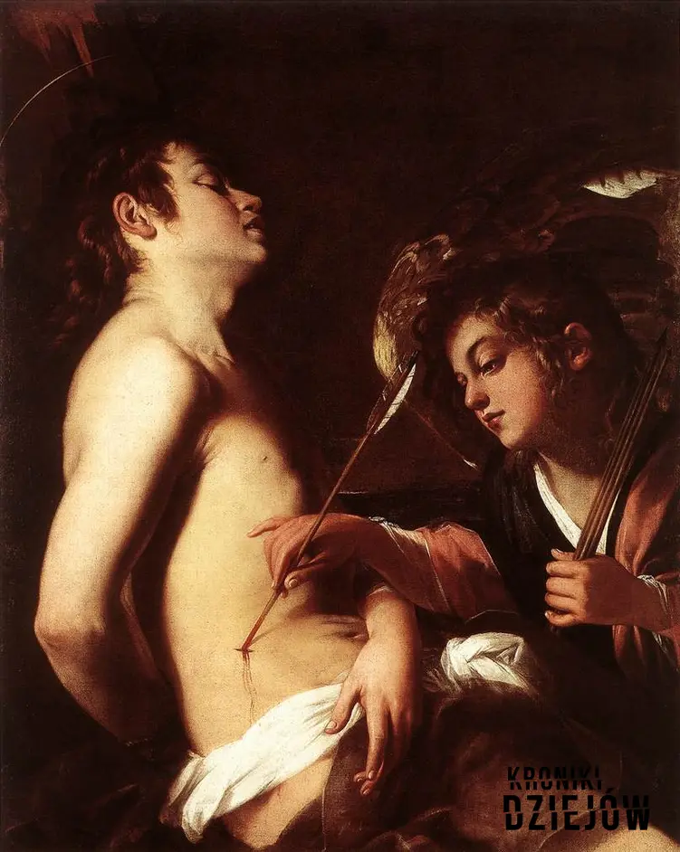 Święty Sebastian na obrazie Giovanni Baglione „Anioł leczący świętego Sebastiana
