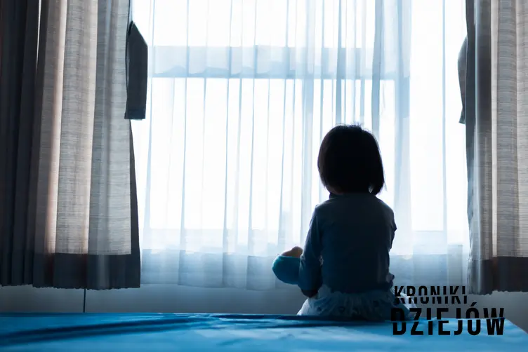 Mała dziewczynka siedząca w pokoju na łóżku, a także mroczna historia Nozomi Kiryū