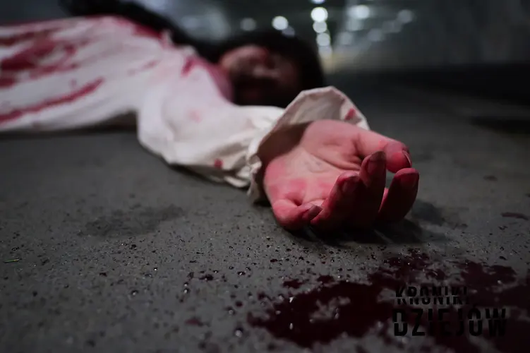 Chiara Poggi i hostoria jej brutalnego morderstwa, kobieta leżąca na podłodze we krwi
