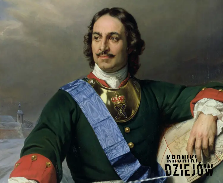 Car Piotr I Wielki na portrecie oraz historia podbojów Rosji