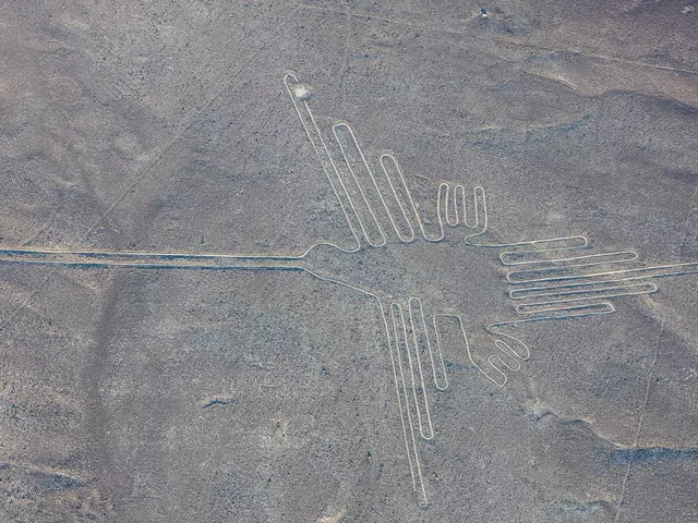 Rysunki na płaskowyżu Palpa i Nazca w Peru