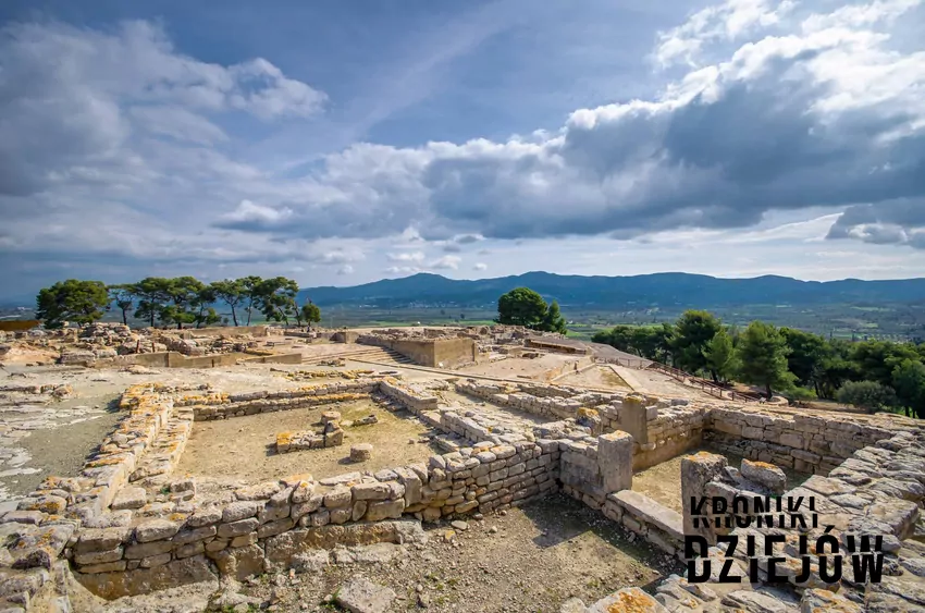 Starożytne ruiny miasta Phaistos na Krecie