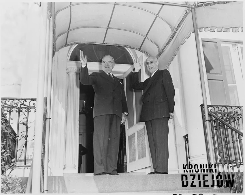 Premier Mosaddeq i prezydent USA Harry Truman w 1951 roku