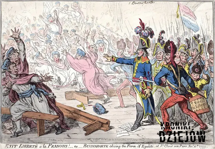 Satyryczne przedstawienie przebiegu Rewolucji Francuskiej, a także przyczyny wybuchu rewolucji oraz co skoniło ludzi do powstania