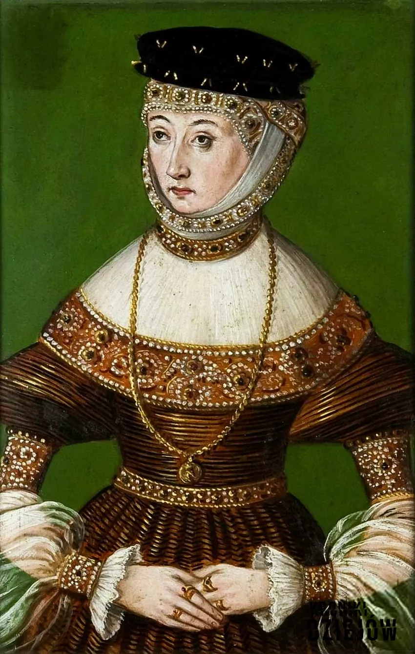 Barbara Radziwiłówna, 1550, miniatura portretowa