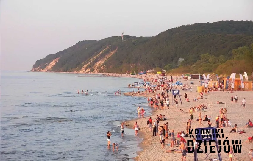 Plaża w Międzyzdrojach w PRL-u