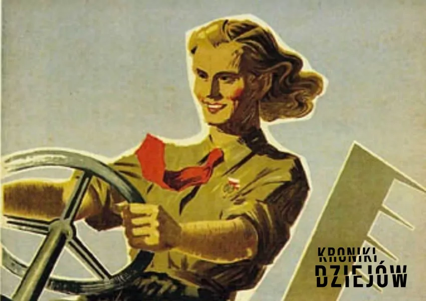 Plakat propagandowy PRL z 1951