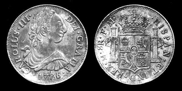 Hiszpański srebrny dolar 1776