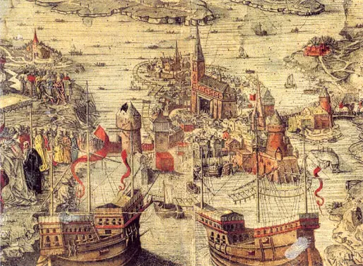 Obraz przedstawiający krwawą łaźnie, egzekucja sztokholmska dokonana na ludności w 1520 roku, akcja przeprowadzona przeciw heretykom w sztokholmie w XVI wieku