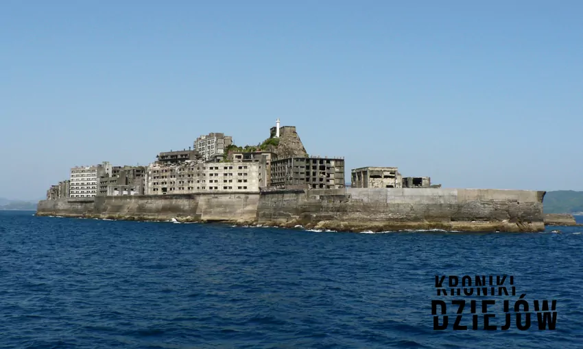 Opuszczona wyspa Hashima, Japonia