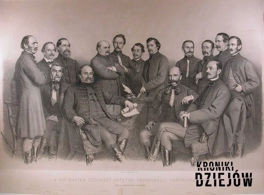 Semmelweis z profesorami medycyny, 1863