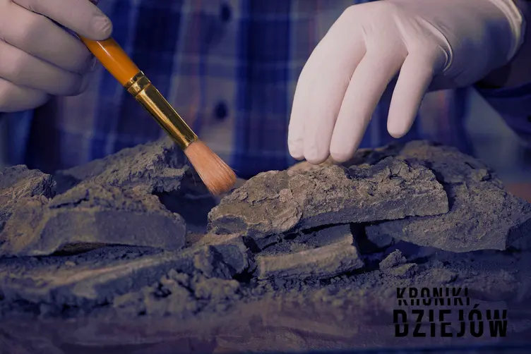 Praca laboratoryjna związana ze znaleziskami archeologicznymi, wielkie odkrycia mogił na terenie Polski