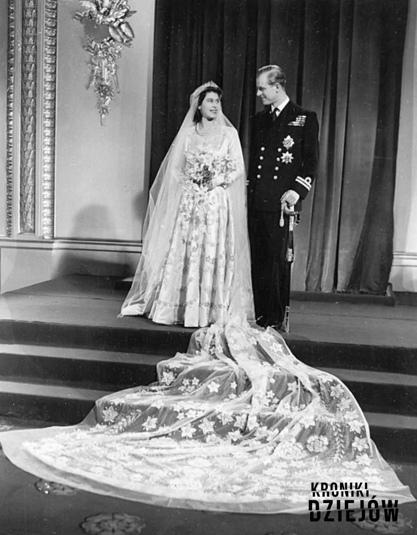 Zaginione perły, pan młody w dziurawych skarpetkach. Tak wyglądał ślub Elżbiety II i Filipa