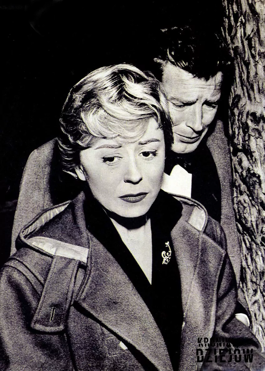 Giulietta Masina i Richard Basehart w scenie z filmu Niebieski ptak (1955), oczywiście też reżyserii Felliniego - fot. domena publiczna Romans Giulietty Masiny i Frederico Felliniego oraz historia ich związku i relacji na planach filmowych