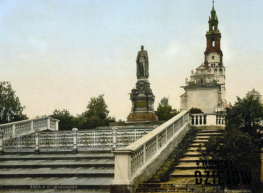 Pomnik "Cara-Wyzwoliciela" Aleksandra II wzniesiony w 1889 roku w Częstochowie z dobrowolnych składek chłopów polskich