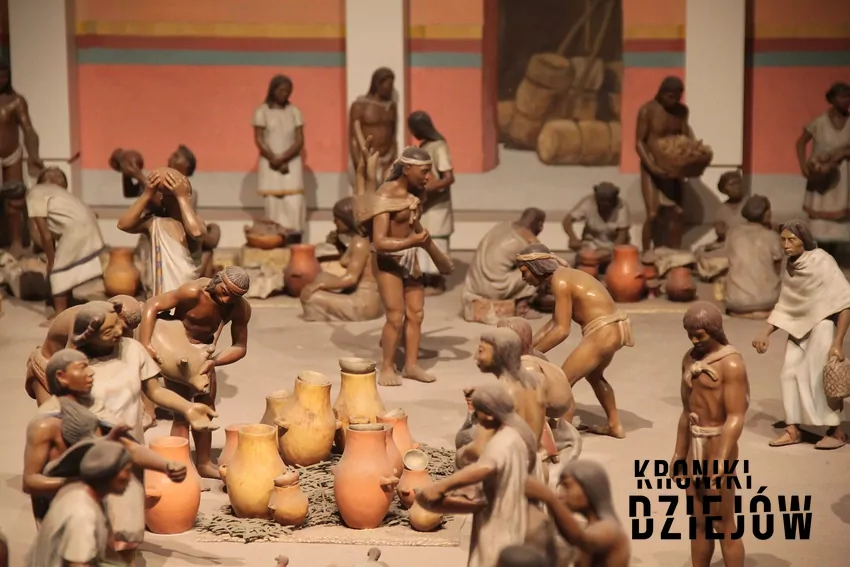 Aztekowie, targ w Tlatelolco (rekonstrukcja), fot. domena publiczna, lic. CC0 Targ w Tlatelolco (rekonstrukcja)