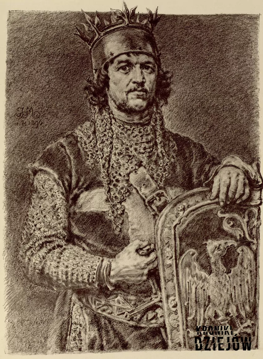 Leszek Czarny z Pocztu Królów Polski Jana Matejki fot. domena publiczna/Wikipedia Leszek Czarny, rycina z Pocztu Królów Polski