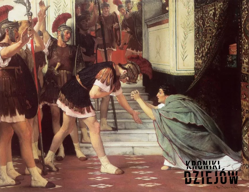 Ogłoszenie Klaudiusza cesarzem, obraz Lawrenca Alma-Tadema (1867)