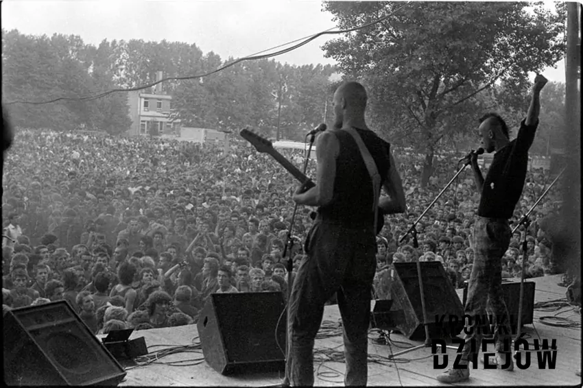 Koncert zespołu Siekiera w Jarocinie (1984), fot. domena publiczna/Wikipedia Koncert zespołu Siekiera w Jarocinie (1984)