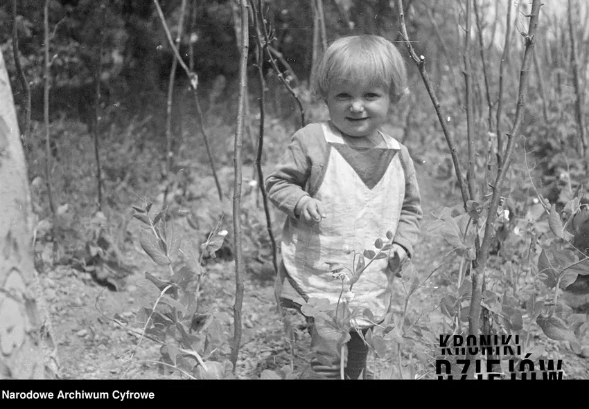 Dziewczynka na działce