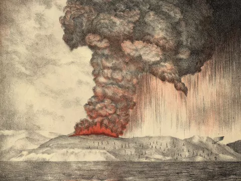 Zielone Słońce i niebieski Księżyc. Największa erupcja wulkanu w historii zmieniła klimat Ziemi