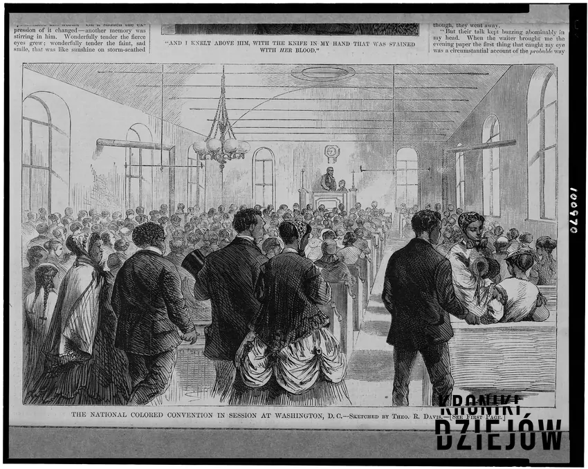 Narodowy Konwent Kolorowych w Waszyngtonie w 1869 roku, ryc. Theo R. Davis