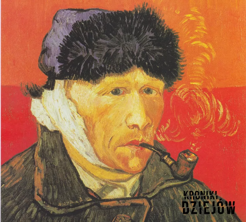 "Autoportret z zabandażowanym uchem i fajką", obraz van Gogha (1889)