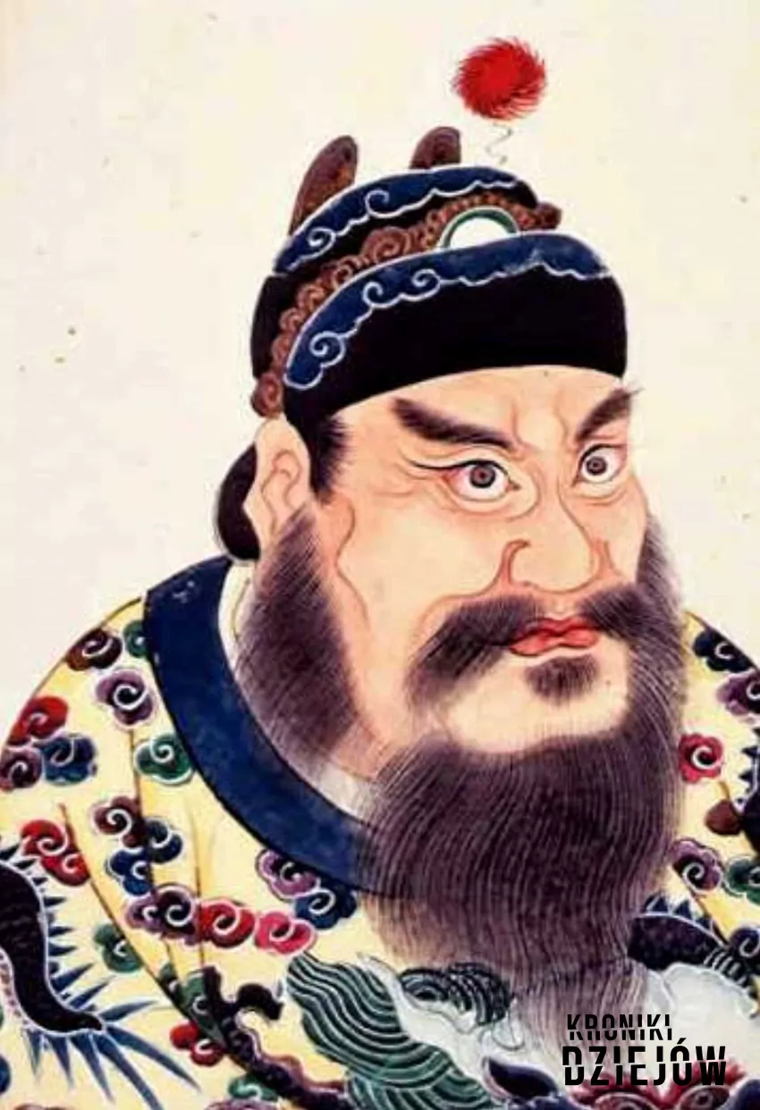 Portret Qin Shi z XVIII-wiecznego albumu cesarzy chińskich- fot. domena publiczna Qin Shi Huang i jego historia, czyli władanie Chinami, podboje, rozwój, najważniejsze informacje