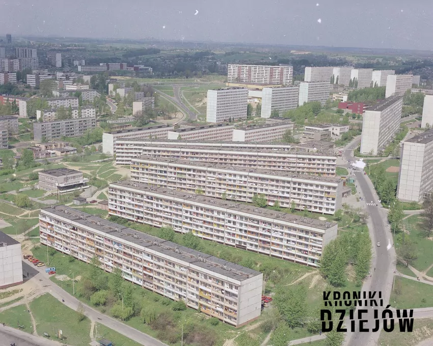 Jastrzębie-Zdrój z lotu ptaka (1989)