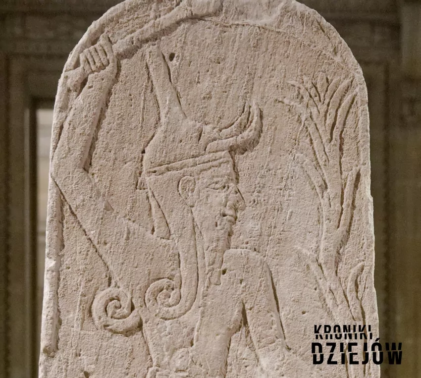 Wizerunek Baala na steli z Ugaritu (XV/XIII wiek p.n.e.)