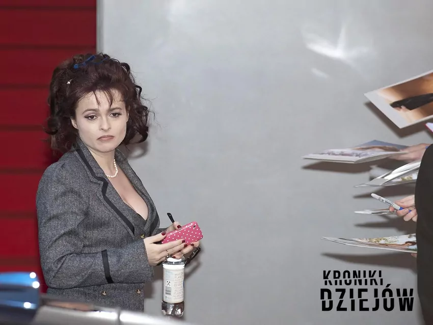 Helena Bonham Carter w trakcie promocji filmu "Tost. Historia chłopięcego głodu" podczas Berlin Film Festival w 2011 roku, fot. domena publiczna Aktorka Helena Bonham Carter w 2011r.