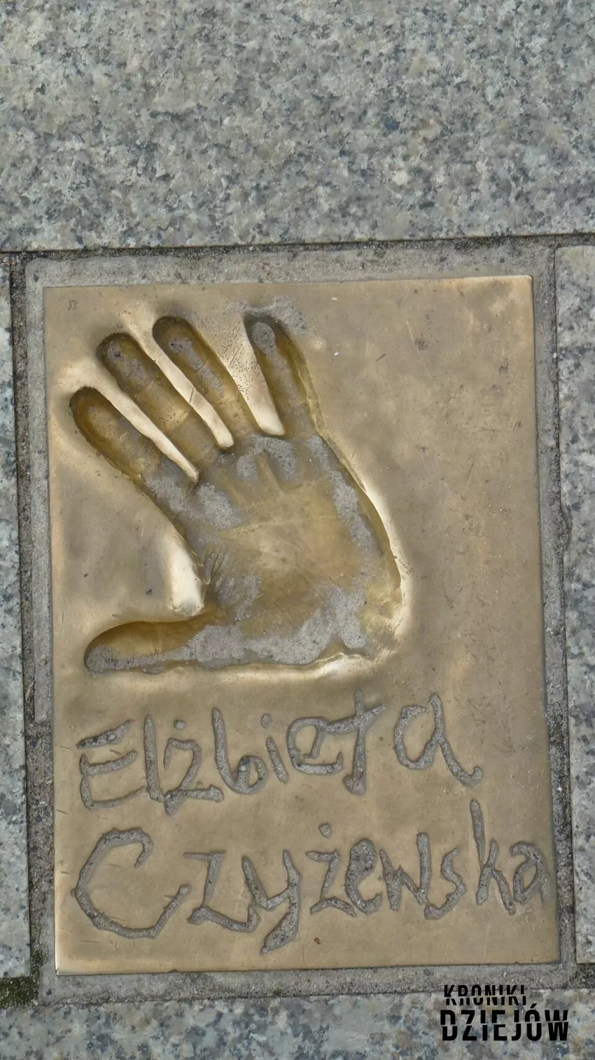 Odcisk dłoni Elżbiety Czyżewskiej