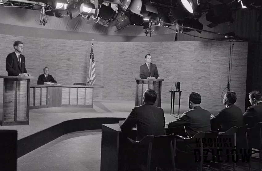 JFK i Richard Nixon podczas debaty w 1960 roku debata 1960